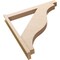 Ekena Millwork 6-in W x 46-in D x 46-in H Funston Block Rough Cedar Woodgrain TimberThane Outlooker, Primed Tan OUTUR060X46X46FST44RCPR - alternate 2